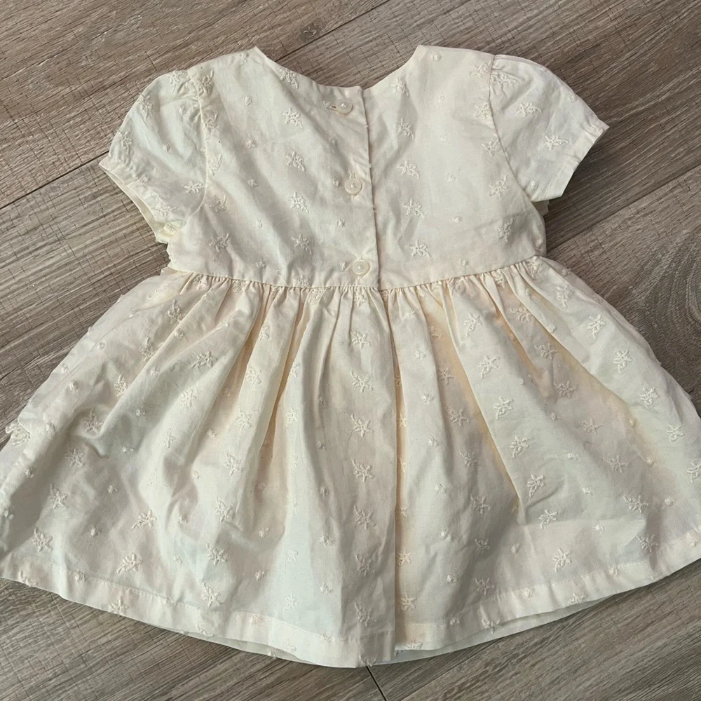 Baby Bgosh Neutral Dress 6months NWOT